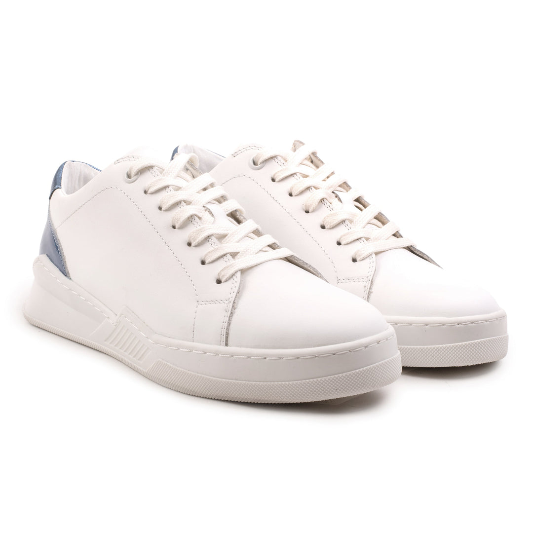 SPENCER CITY White/Blue Leather