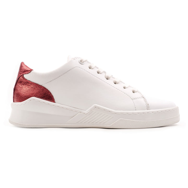 SPENCER CITY White/Red Leather