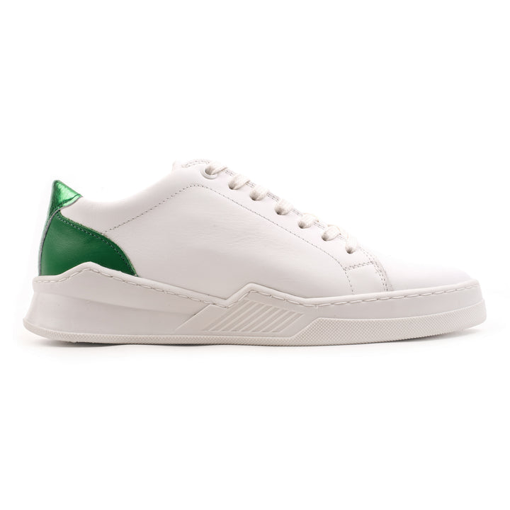 SPENCER CITY White/Green Leather