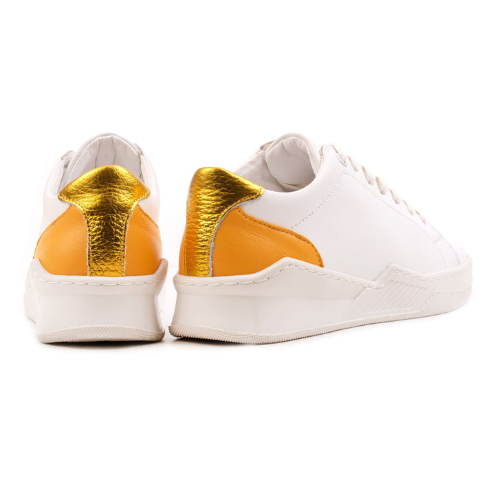 SPENCER CITY White/Yellow Leather