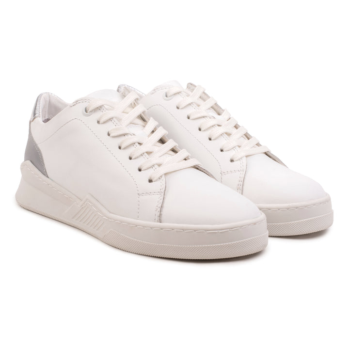 SPENCER CITY White/Argento Leather