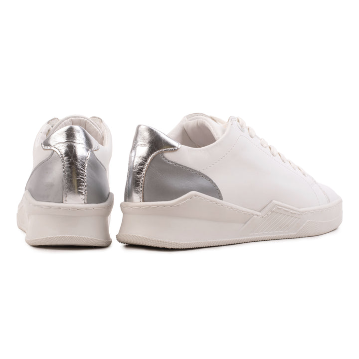 SPENCER CITY White/Argento Leather