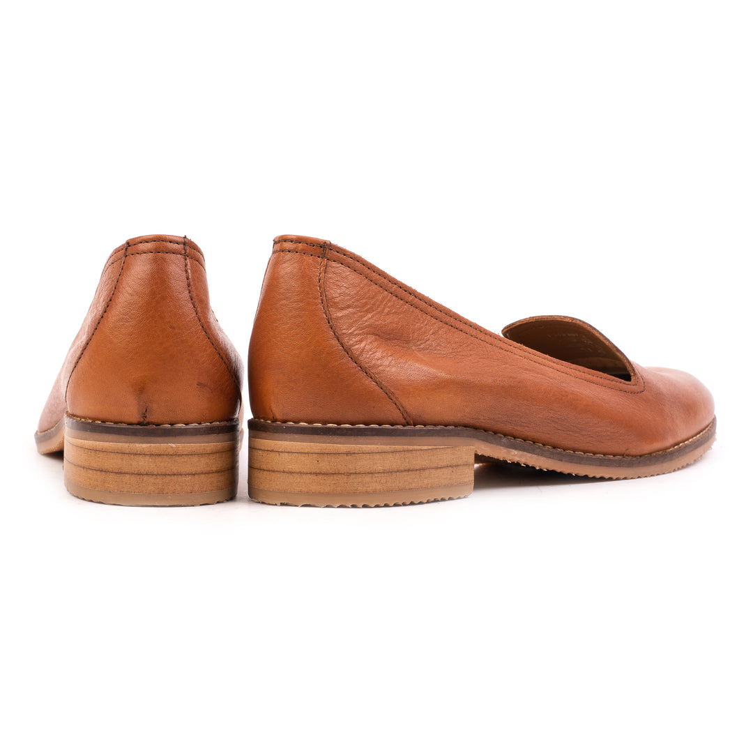 ROME PLAIN LOAFER Cognac Leather