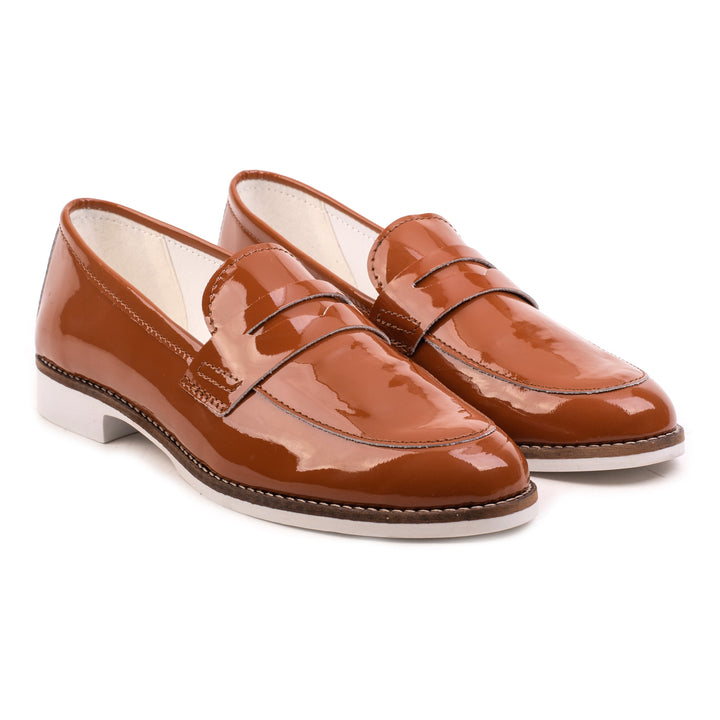 CODE LOAFER Cognac Patent