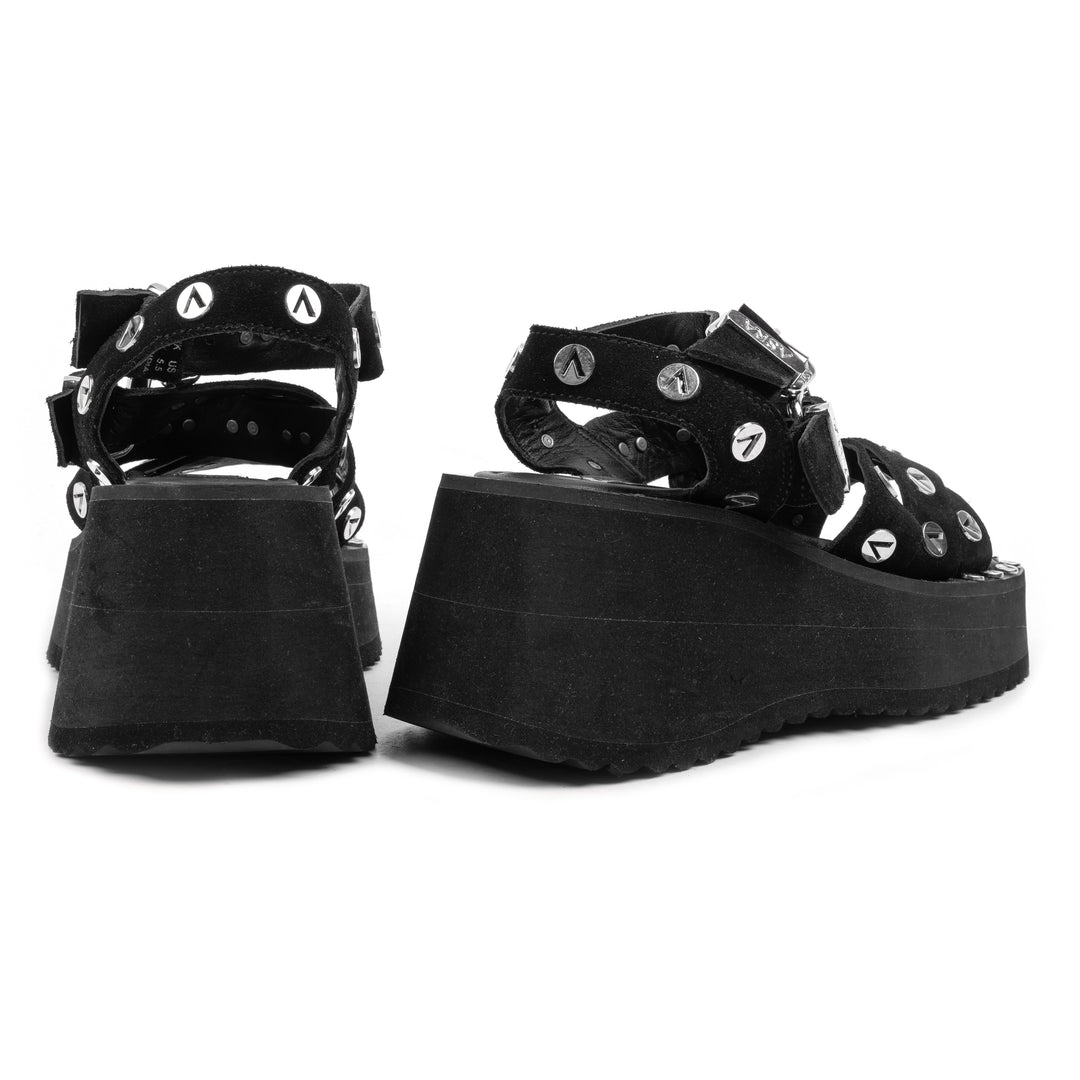 POLLI SANDAL Black Leather