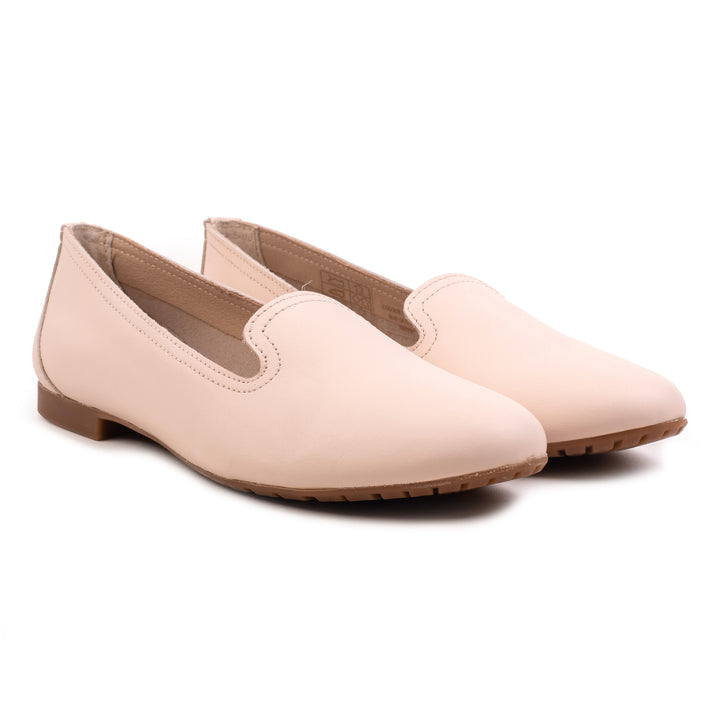 FERNIE PLAIN LOAFER Pink Leather