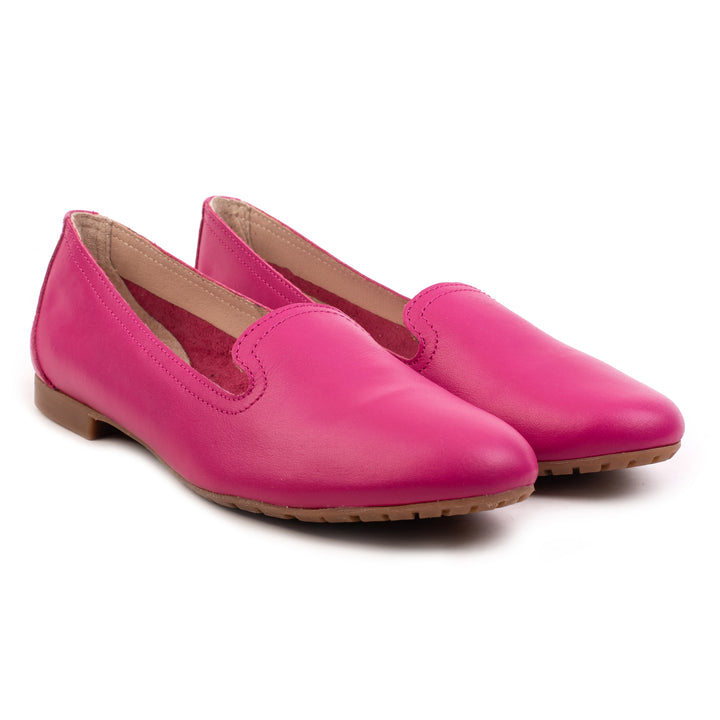 FERNIE PLAIN LOAFER Fucsia Leather