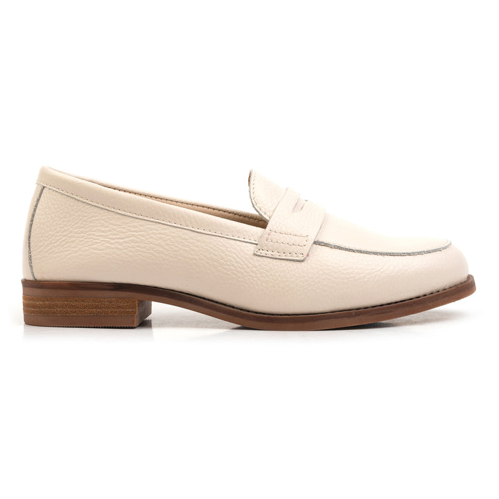 JADE LOAFER Creme Leather