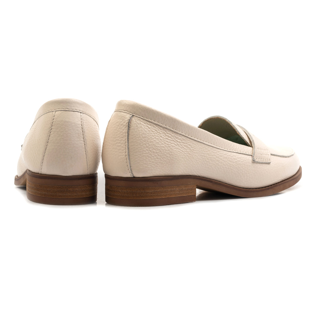 JADE LOAFER Creme Leather