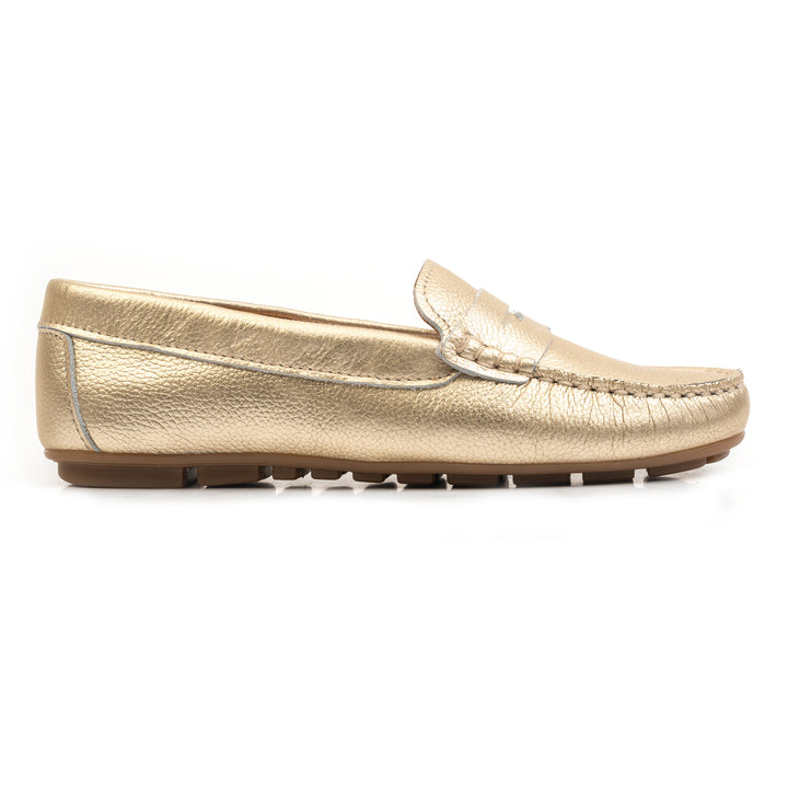 PETIT MOC  Gold Metalic Leather