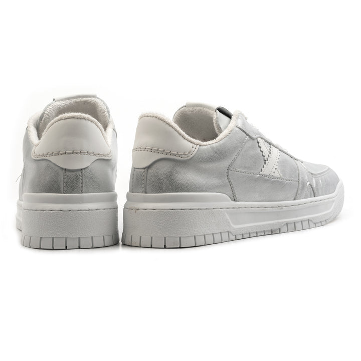 VIOLETTA SNEAKER Silver Metalic Leather