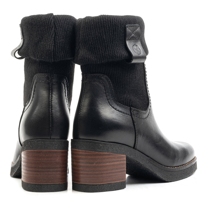 JAMILA MID BOOT Black Leather