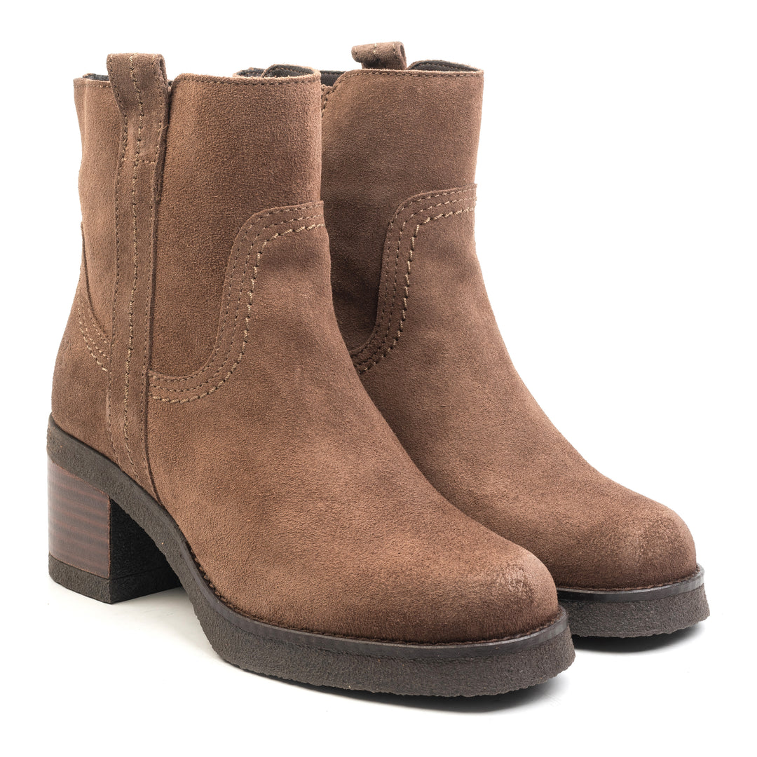 JAMILA ANKLE BOOT Brown Suede