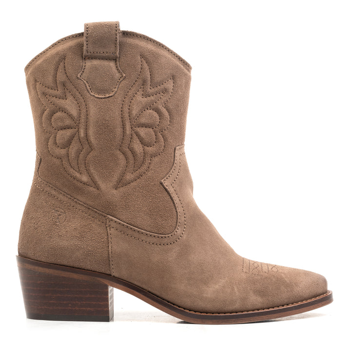 MINT WESTERN BOOT Taupe Suede