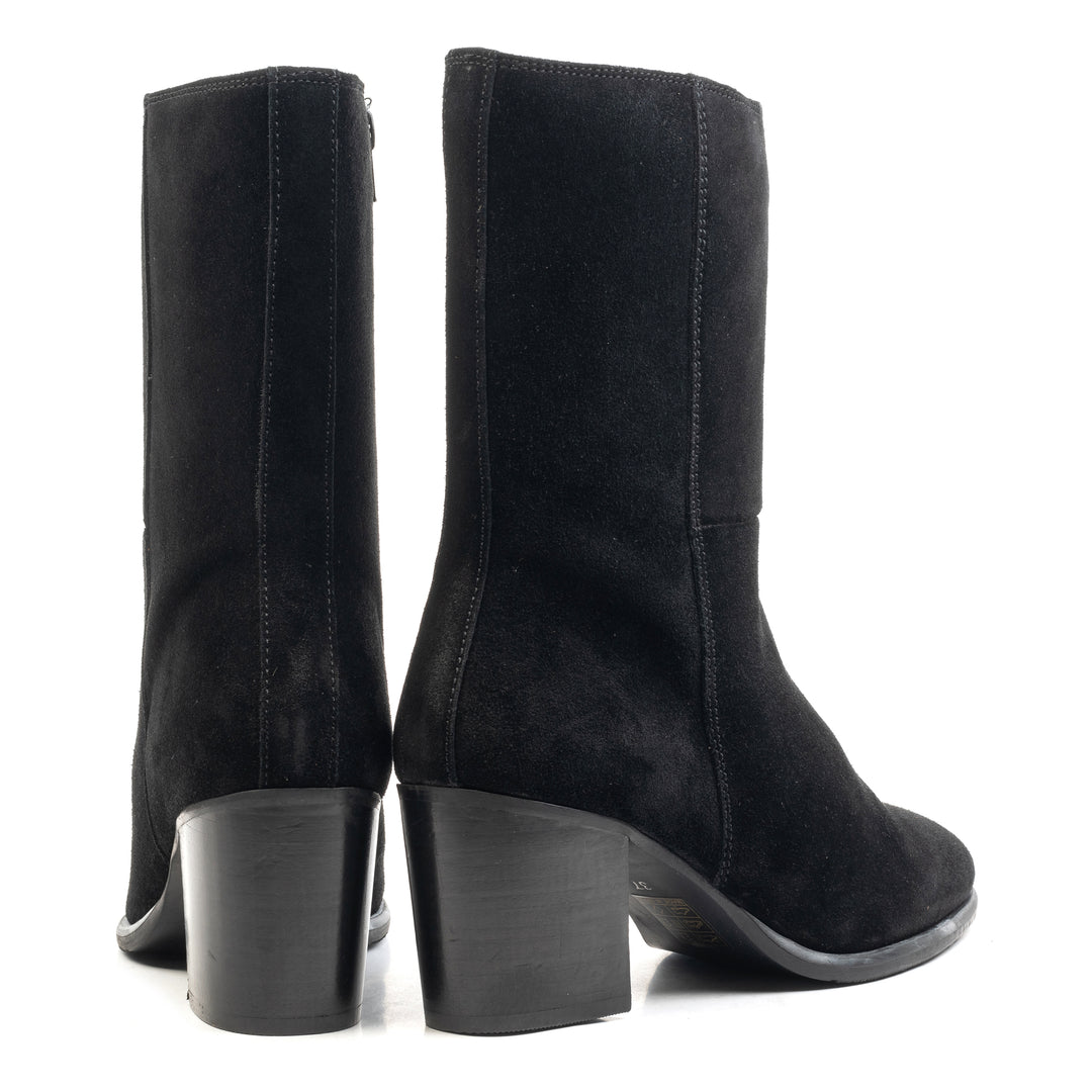 MIKI MID BOOT Black Suede