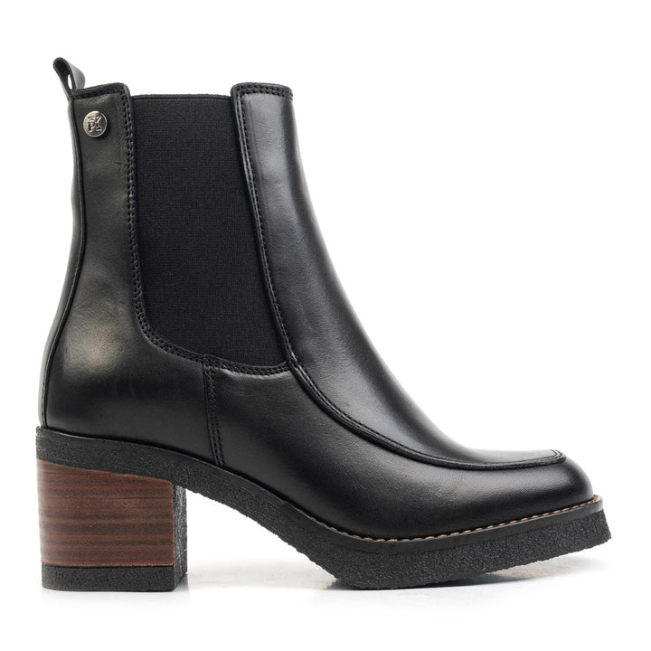 JAMILA CHELSEA BOOT Black Leather