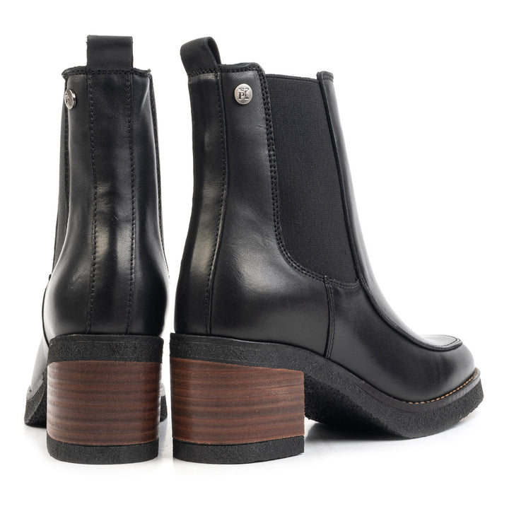 JAMILA CHELSEA BOOT Black Leather