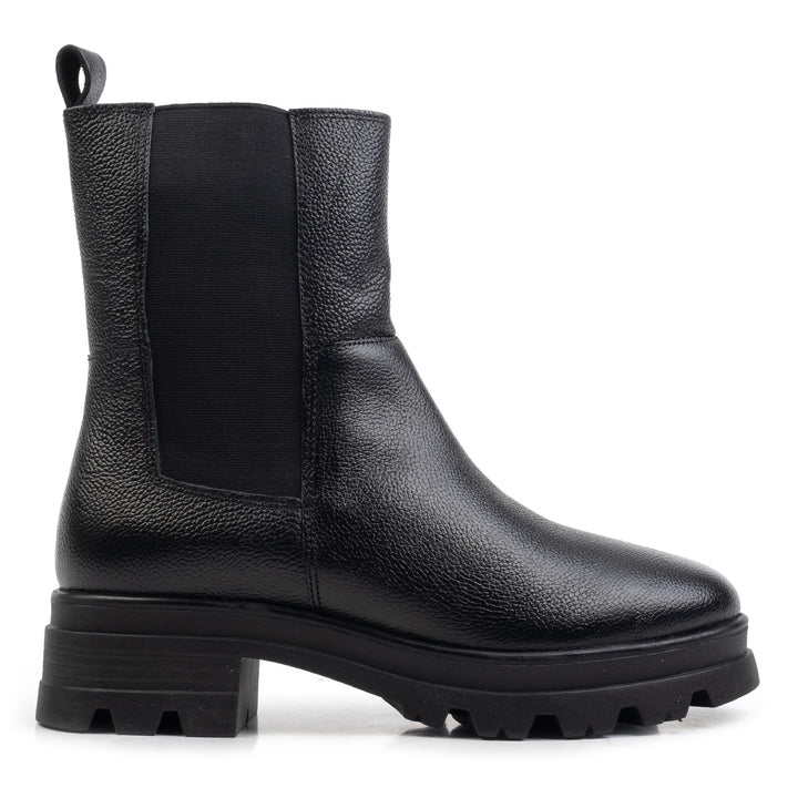 FAE CHELSEA BOOT Black Leather