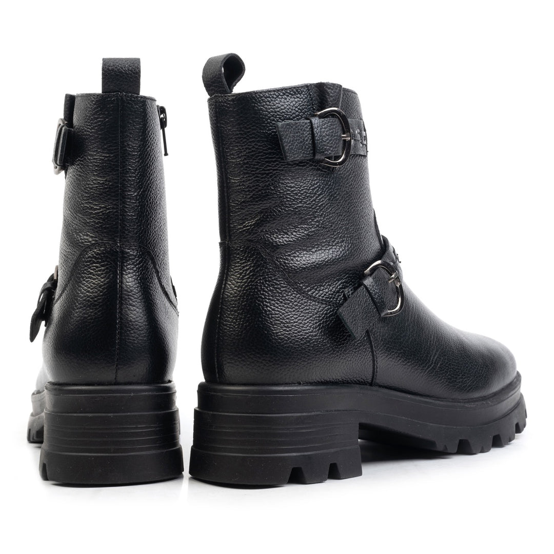 FAE BIKER BOOT Black Leather