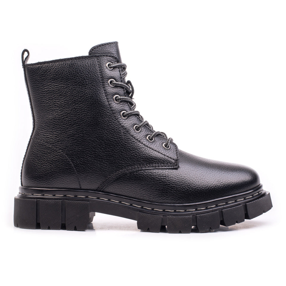 MAGIC LACE BOOT WOMEN Black Leather