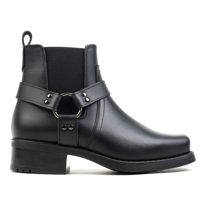 HARLEY ANKLE BOOT Black Leather