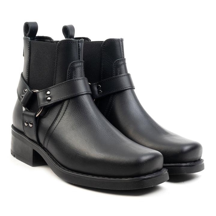 HARLEY ANKLE BOOT Black Leather