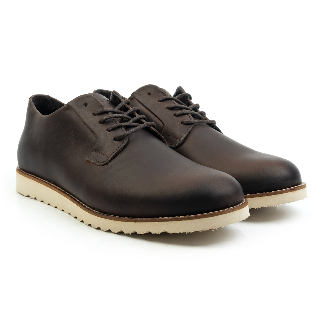 RAVAL DERBY Brown Waxed Leather