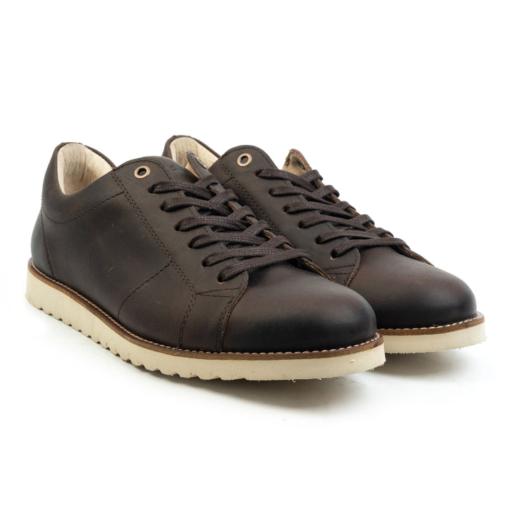 RAVAL SNEAKER ECO Brown Waxed Leather