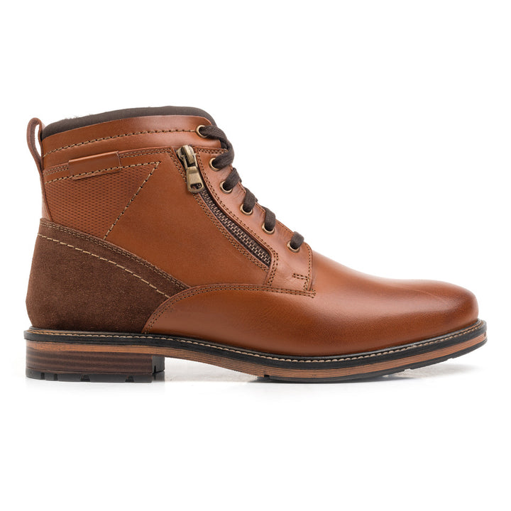 NOAH LACE BOOT Tan Leather