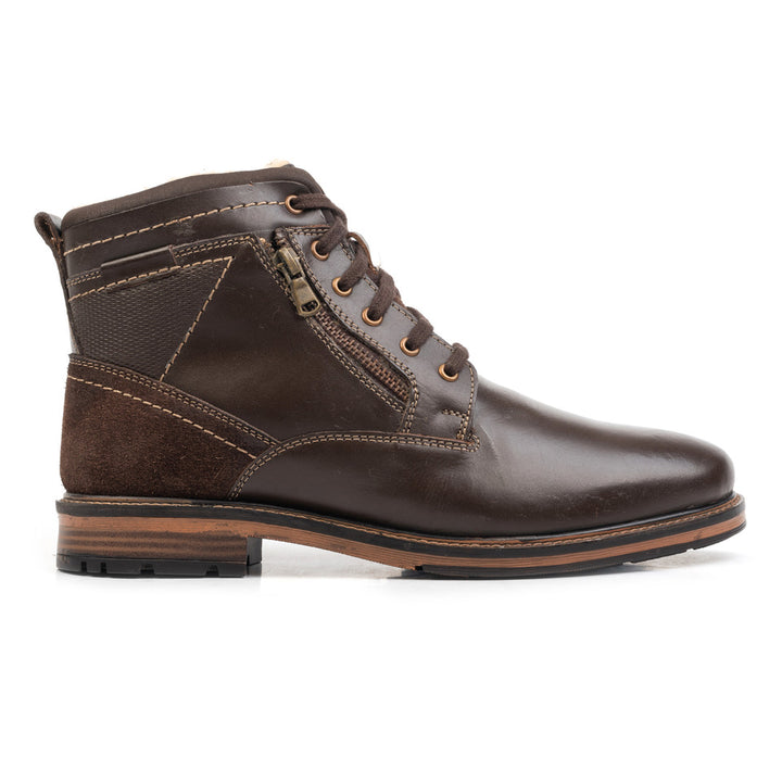 NOAH LACE BOOT LACE BOOT Dk. Brown Leather