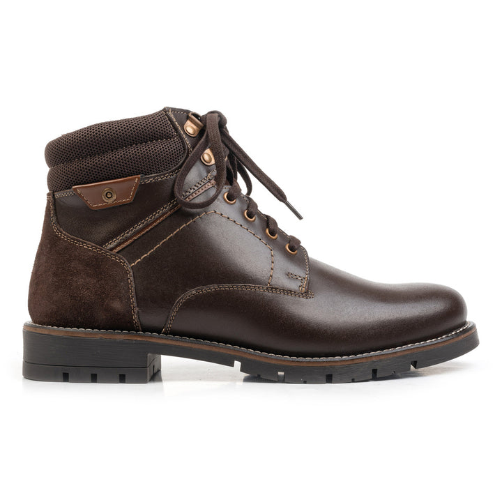 LUCAS LACE BOOT Brown Leather