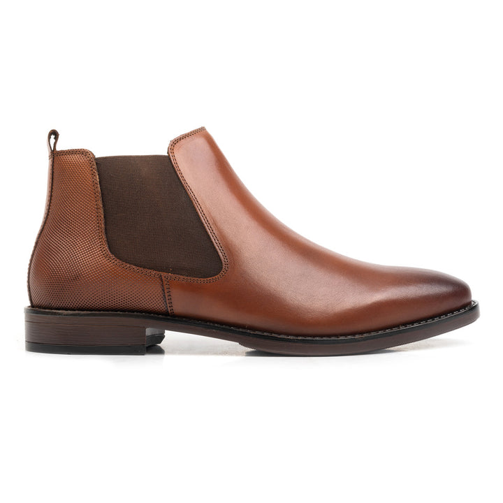 CHARLIE CHELSEA BOOT Tan Leather