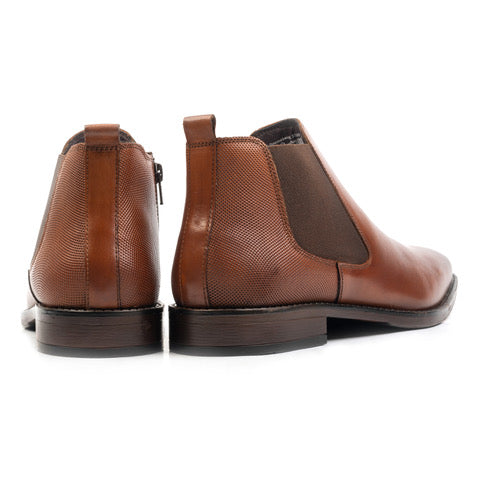 CHARLIE CHELSEA BOOT Tan Leather