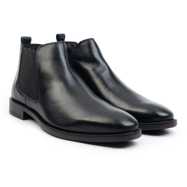 CHARLIE CHELSEA BOOT Black Leather