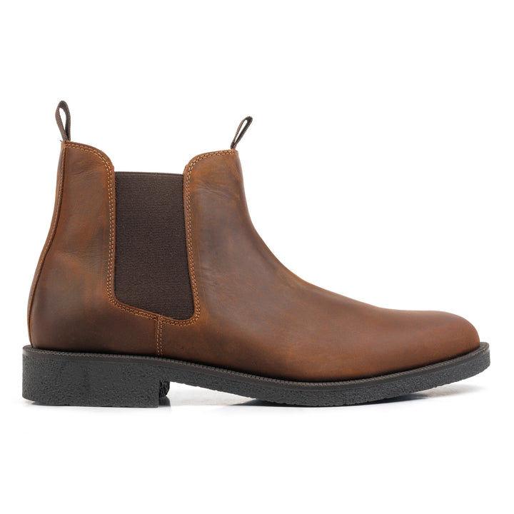 AUTON ANKLE BOOT Tan Wax Leather