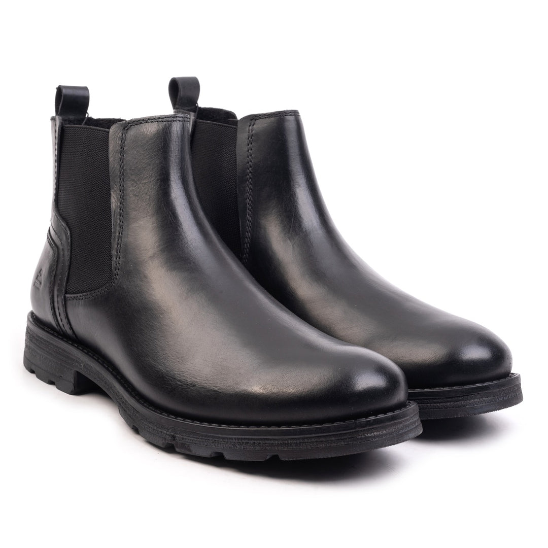 OLTEN CHELSEA BOOT Black Leather