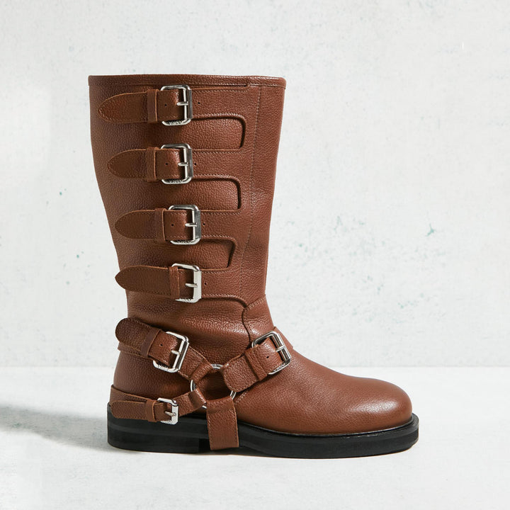 CANTALOUPE HIGH BOOT Tan Leather