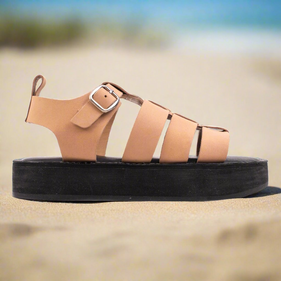 GEEK SANDAL Beige Nubuck