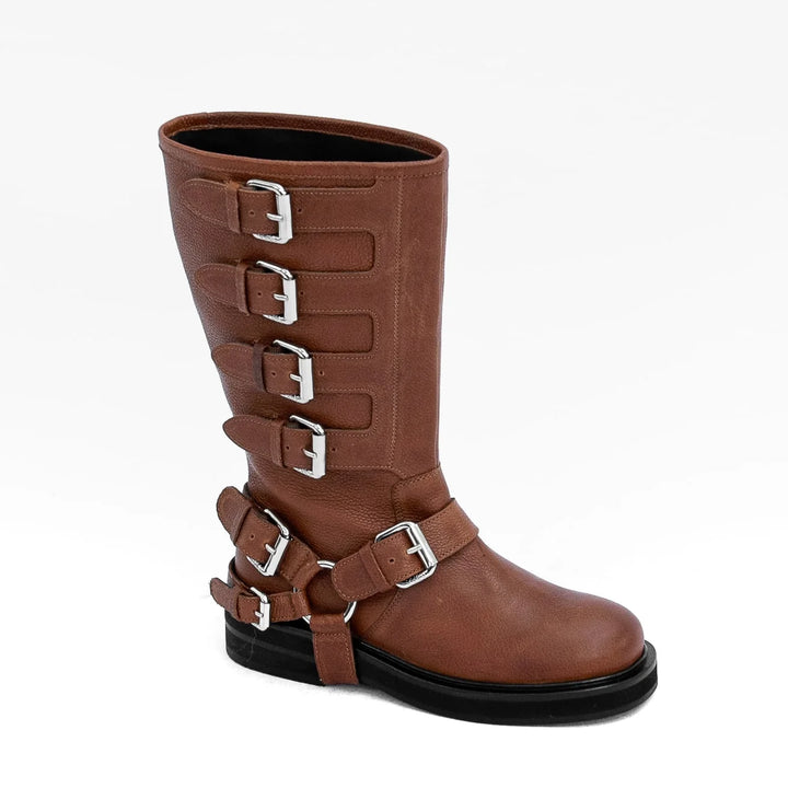 CANTALOUPE HIGH BOOT Rich Tan Leather