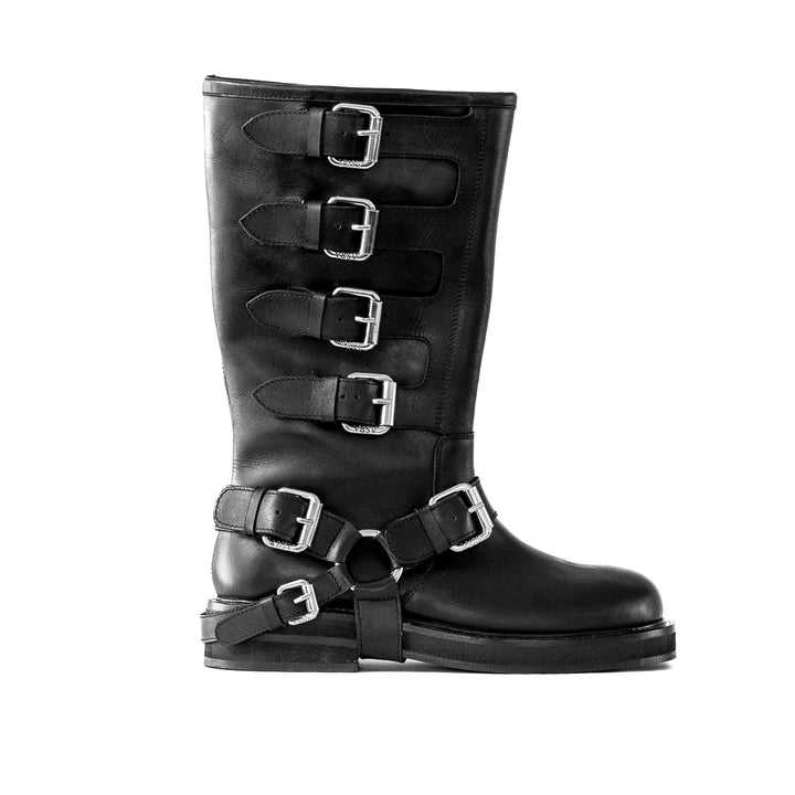 CANTALOUPE HIGH BOOT Black Leather