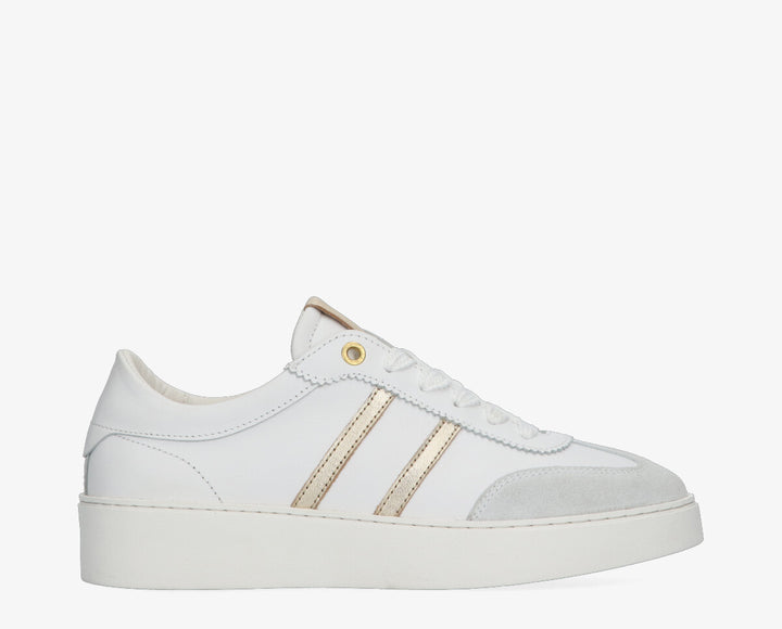 NYNKE SNEAKER White Gold Leather