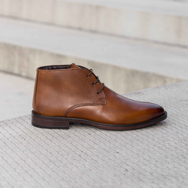 CHARLIE ANKLE BOOT Tan Leather