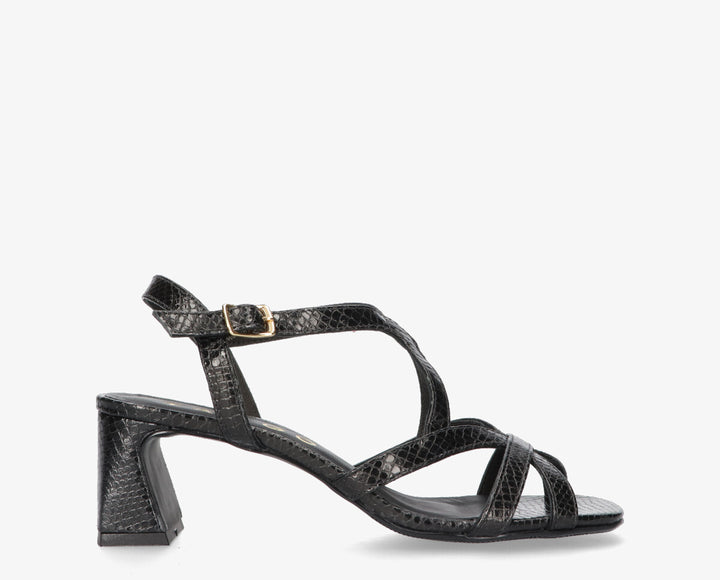 KATYA SANDAL Black Leather