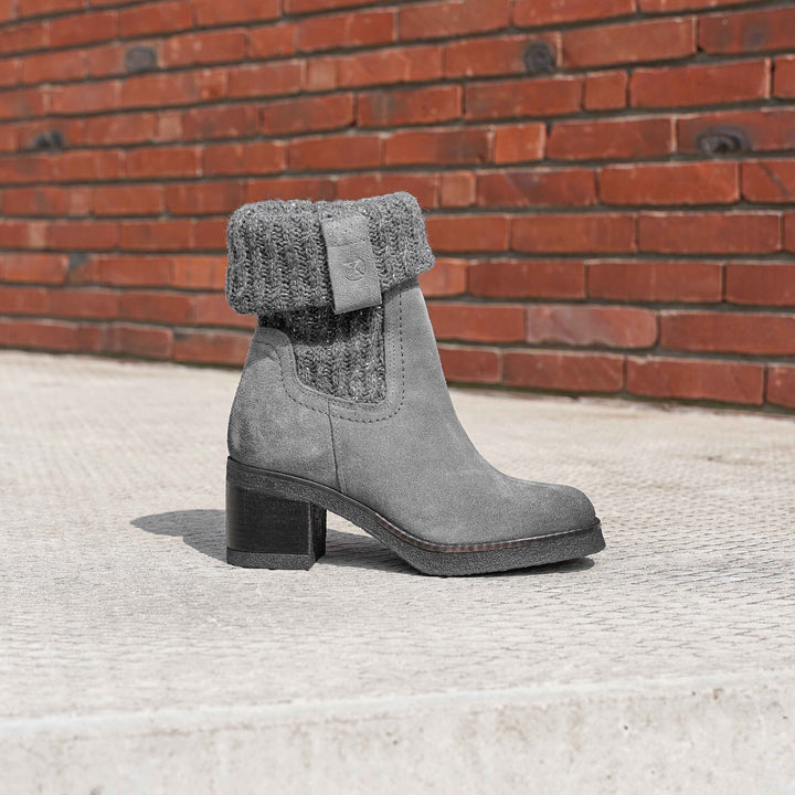 JAMILA MID BOOT Grey Suede