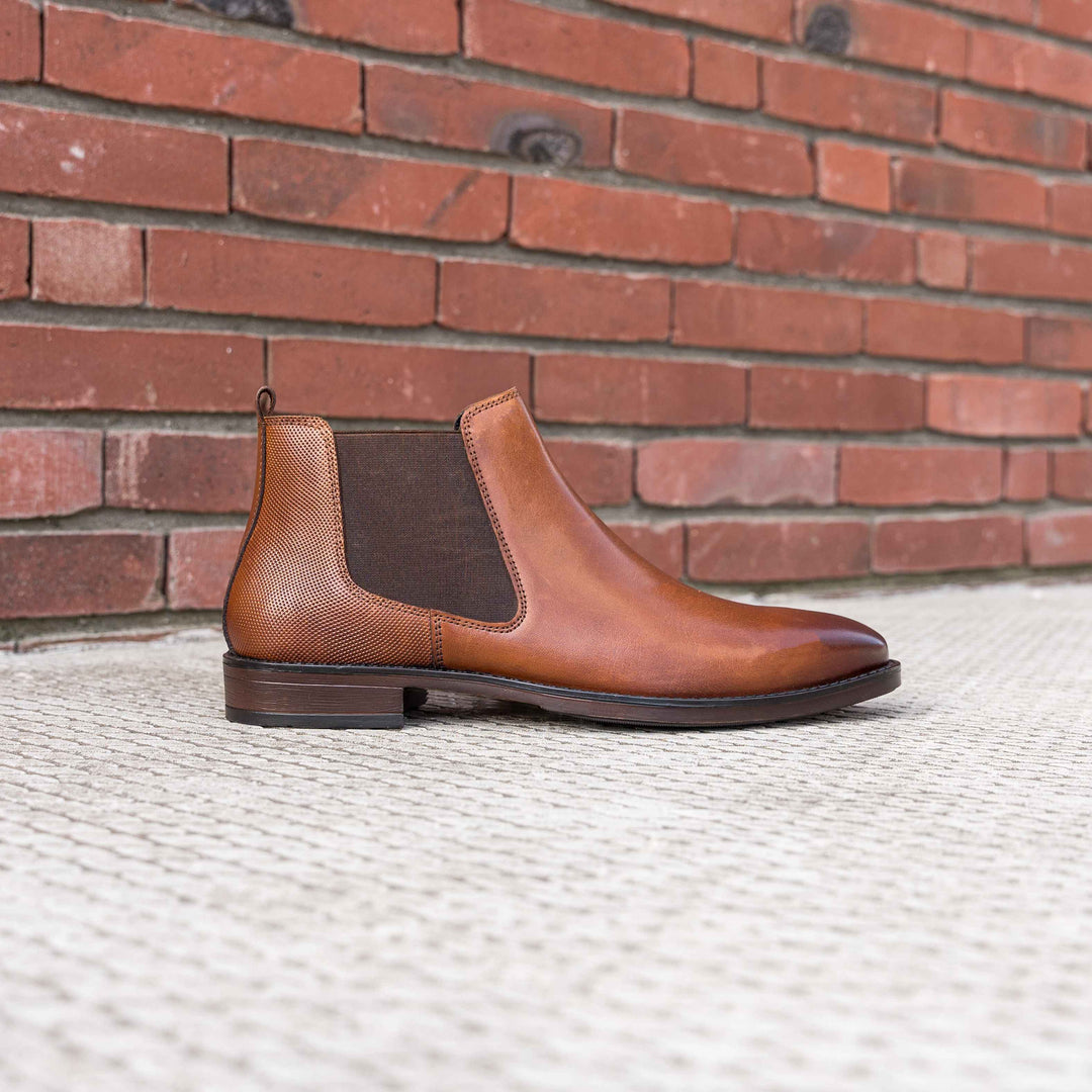 CHARLIE CHELSEA BOOT Tan Leather