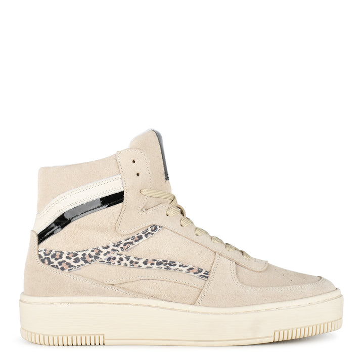 ESQUIMO HIGH SNEAKER Sand/Black Leopard