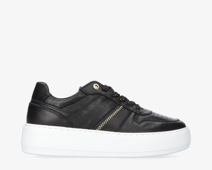 AUBREE SNEAKER Black Leather