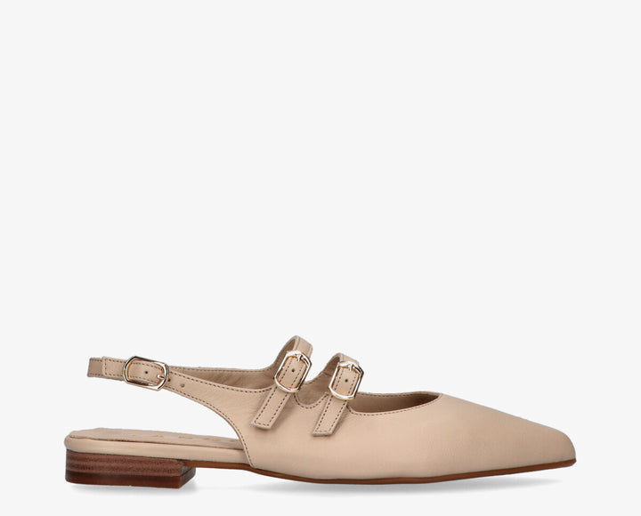 DUNA SLINGBACK Natural Leather