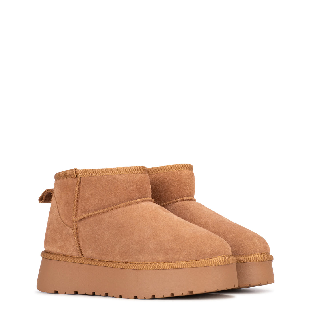 LIEN LOW BOOT Cognac Velour