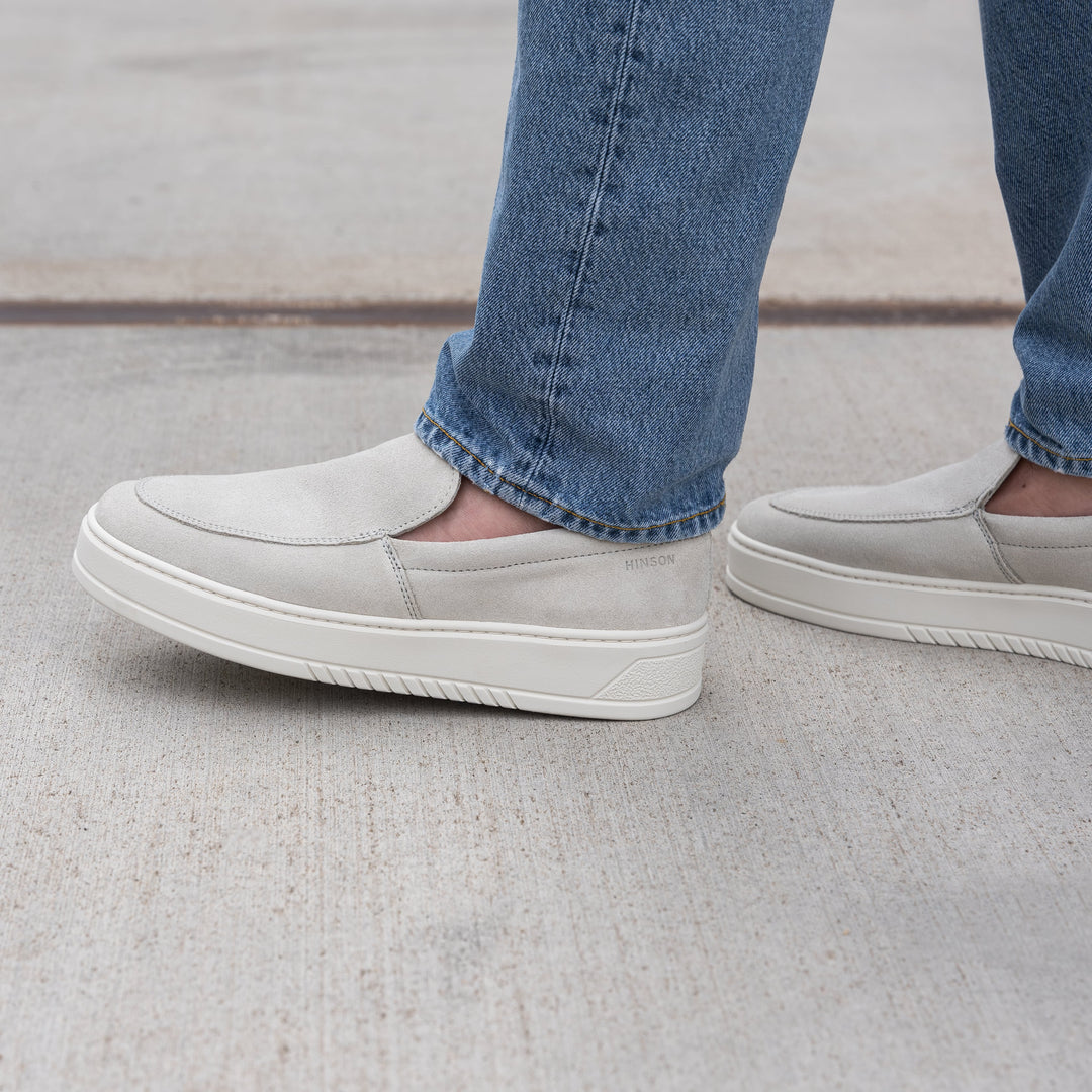 MILLER SLIP ON Beige S Suede